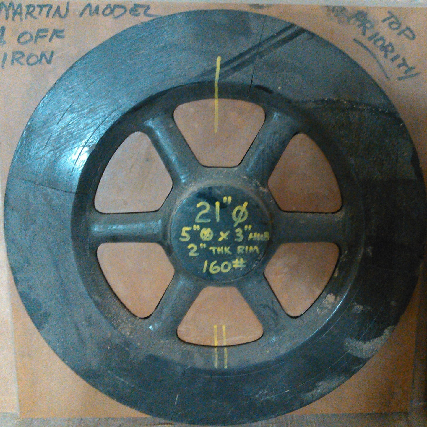 21" Flywheel 6-Spoke Straight (Special Order Item)