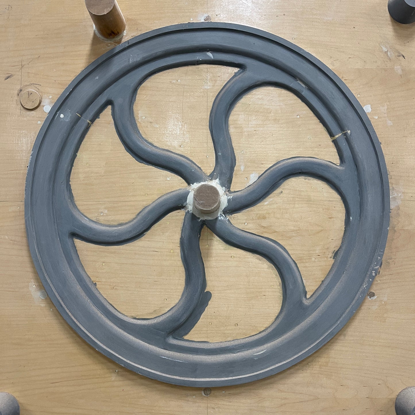 24" Flywheel 6-Spoke Curved (Special Order Item - DEPOSIT)