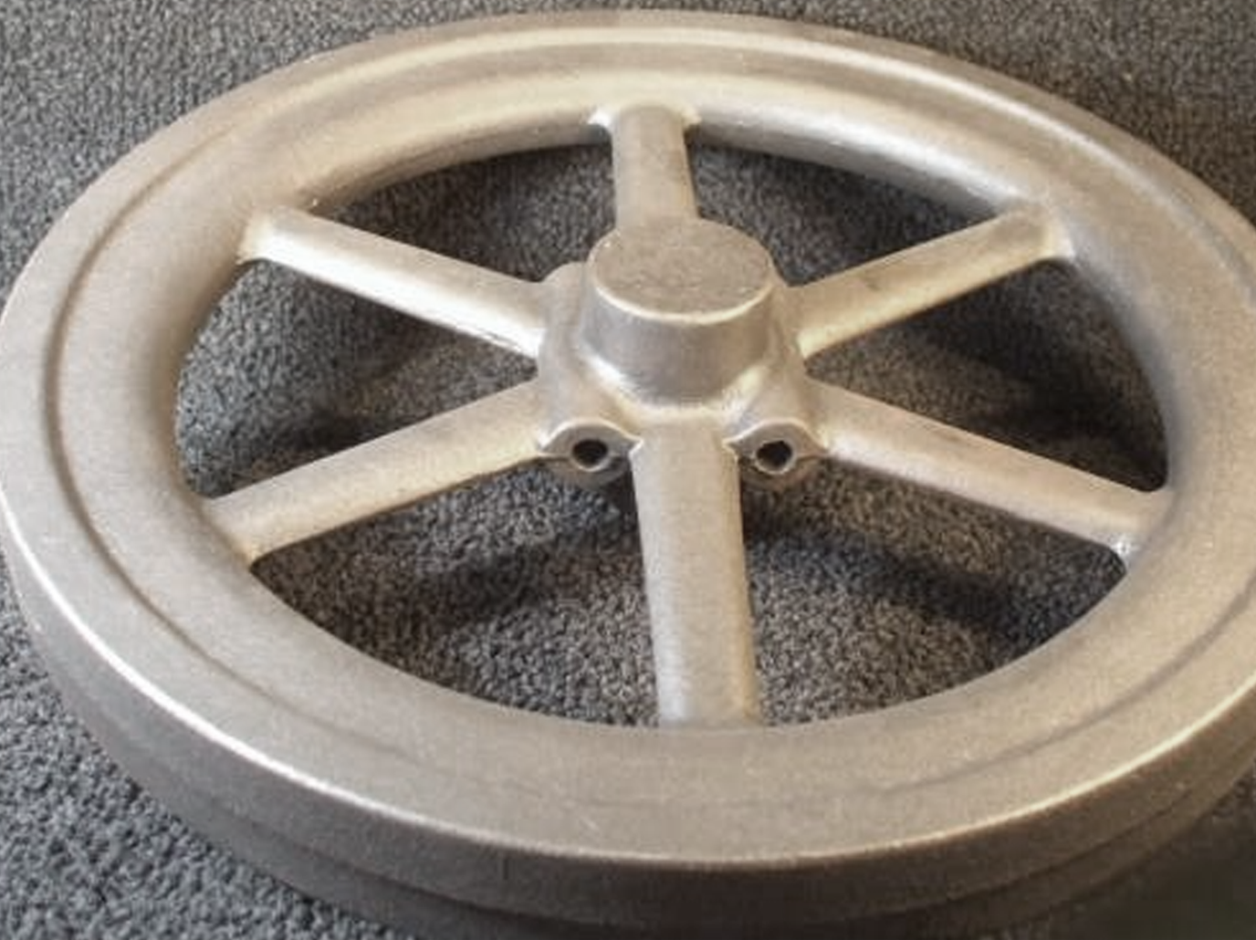 11" Flywheel 6-Spoke Straight with Hub Bolts